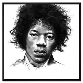 Gerahmter Kunstdruck Jimi Hendrix