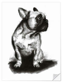 Wall sticker Woof - French Bulldog Portrait