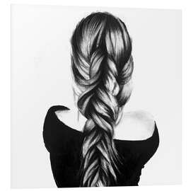 Foam board print Braided Hair