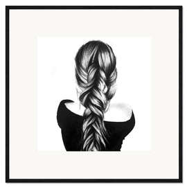 Kunsttryk i ramme Braided Hair