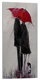 Gallery print Walk with a Red Umbrella