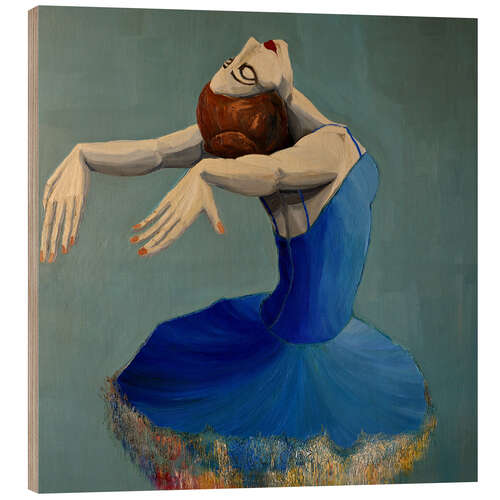 Hout print Ballet Dancer I