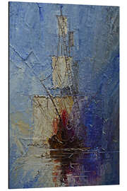 Magnettafel Segelschiff