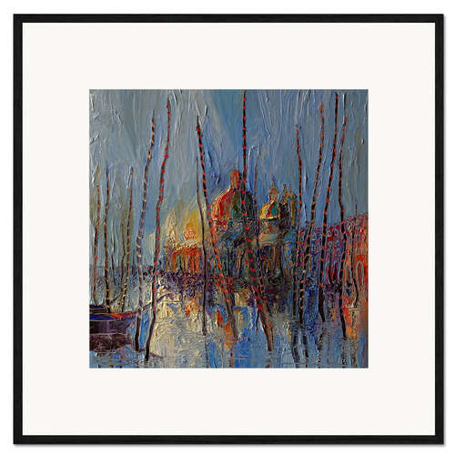 Plakat artystyczny premium w ramie Venetian Port