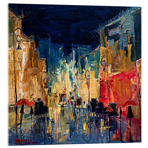 Acrylic print Nostalgic Paris in the Evening