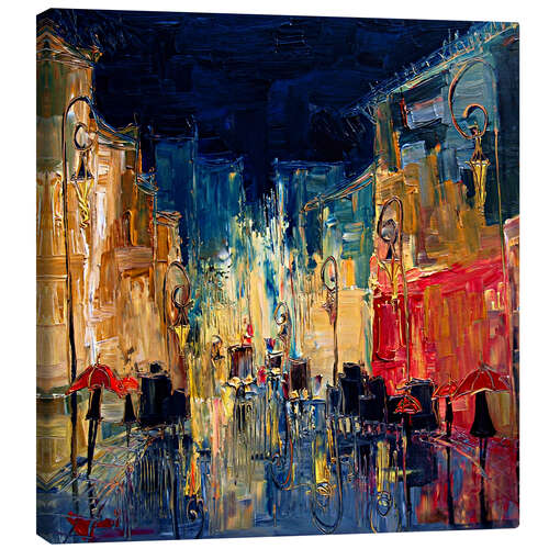 Canvas print Nostalgic Paris in the Evening