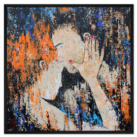 Gerahmter Kunstdruck Zärtlichkeit