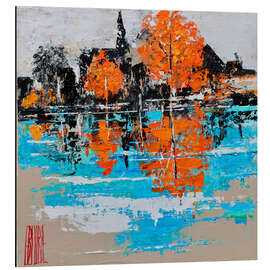 Magnettafel Spiegelung im Wasser