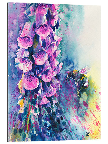 Gallery print Foxgloves and Bumblebee