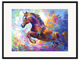 Kunsttryk i ramme Colorful Horse II