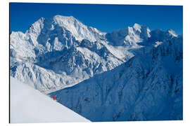 Cuadro de aluminio Helicopter Skiing Below Mount Cook