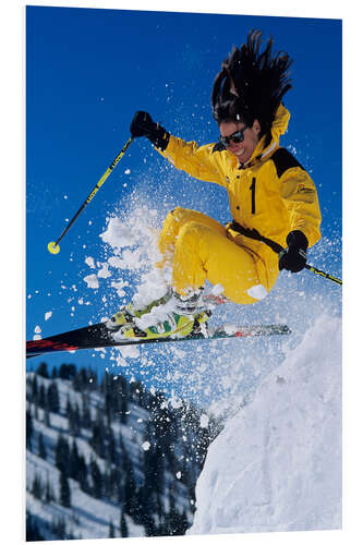 PVC-taulu Skier Jumper, Alta Ski Resort, Wasatch Mountains