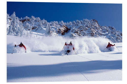 Foam board print Helicopter Skiing With the Wasatch Powderbird Guides in Wasatch Mountains, Utah