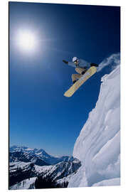 Quadro em alumínio Snowboarding, Snake Creek Canyon, Wasatch Mountains