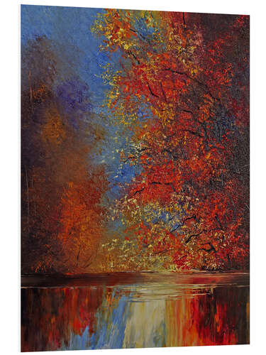 PVC print Autumn Glow by the River