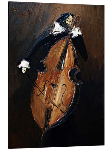 Tableau en aluminium The Cello Player