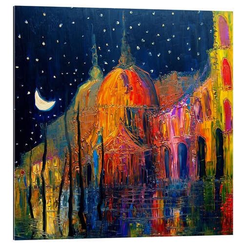 Galleriprint Colorful Venice in the Evening