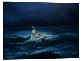 Magnettafel Segeln auf stürmischer See