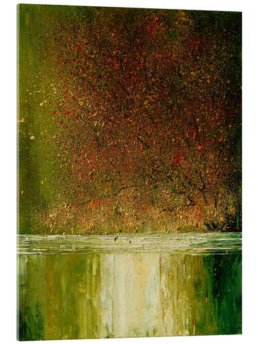 Acrylglas print Autumn Atmosphere by the River