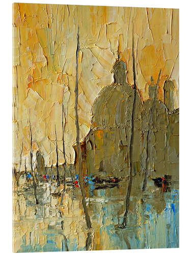 Acrylglasbild Goldenes Venedig