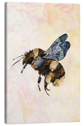 Canvas print Golden Watercolour Bee I