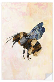 Sticker mural Golden Watercolour Bee I