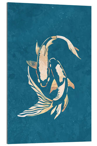 Gallery print Blue-Golden Koi Carp I