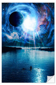 Sisustustarra An adventurer sails towards the mysteries of the universe