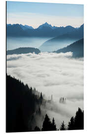 Cuadro de aluminio Mountains above the clouds