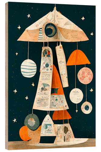 Wood print UFO Mobilé