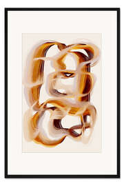 Gerahmter Kunstdruck Karamell