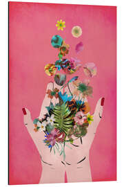 Magnettafel Fridas Hände, pink