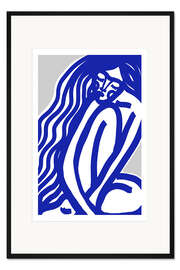 Gerahmter Kunstdruck Die Stille in Blau