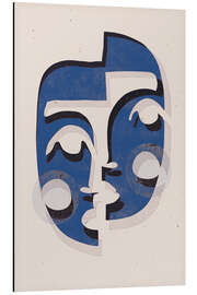 Tableau en aluminium The blue face