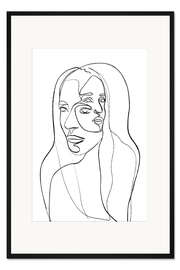 Gerahmter Kunstdruck Gedanken