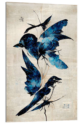 Gallery print Blue Flower Birds