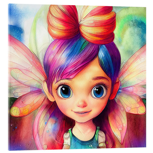 Obraz na szkle akrylowym Rainbow Fairy Child