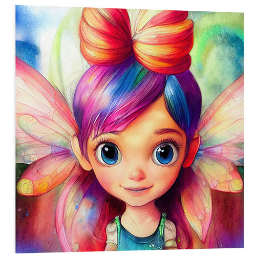 Foam board print Rainbow Fairy Child