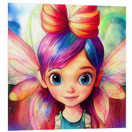 Tableau en PVC Rainbow Fairy Child