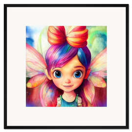 Framed art print Rainbow Fairy Child