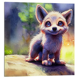 Gallery print Friendly Baby Wolf