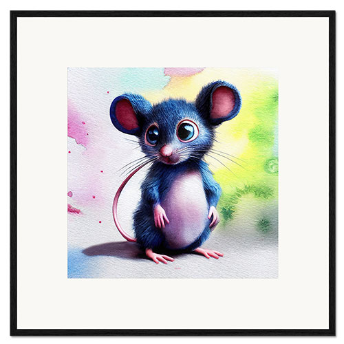 Ingelijste kunstdruk Dreamy Mouse