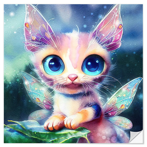 Wall sticker Cute Fairy Cat