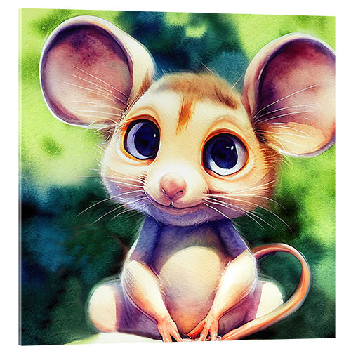 Acrylic print Mouse in the Forest