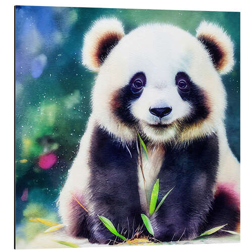 Aluminium print Small Panda