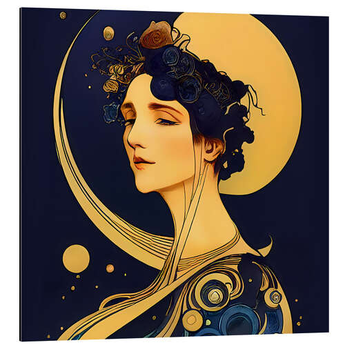 Quadro em alumínio Dream of the Moon Goddess