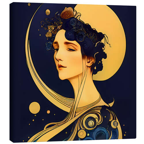 Tableau sur toile Dream of the Moon Goddess