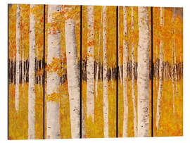 Magnettafel Herbstspaziergang im Birgenwald