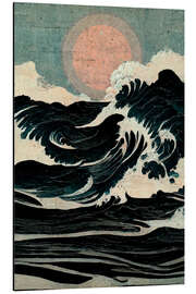 Magnettafel Wilde Wellen