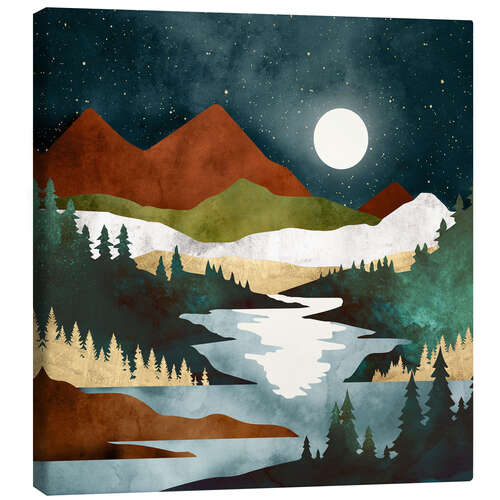 Canvas print Autumn night view